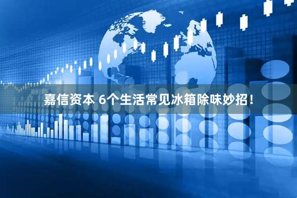 嘉信资本 6个生活常见冰箱除味妙招！